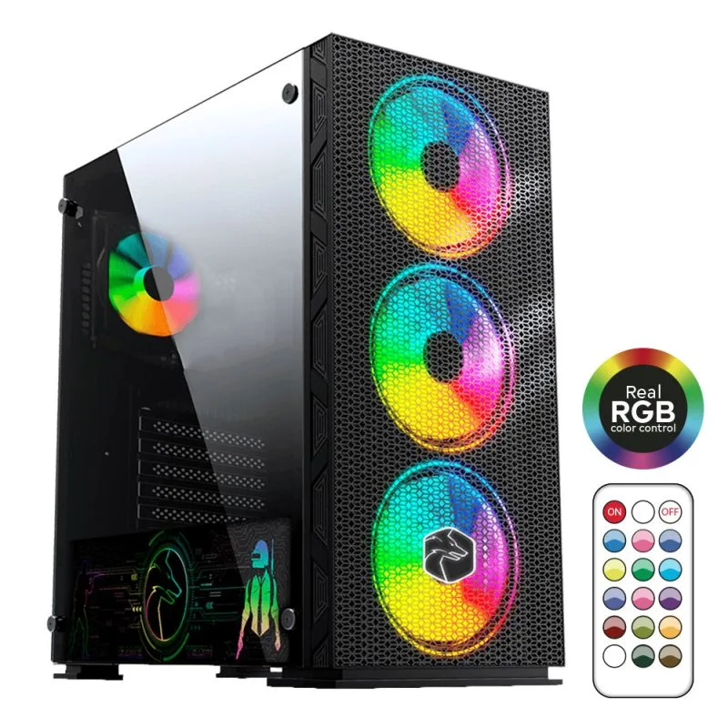 GAMETECH GALAXY KUMANDALI RGB 3X140MM - 1X120MM FAN GAMING OYUNCU KASASI