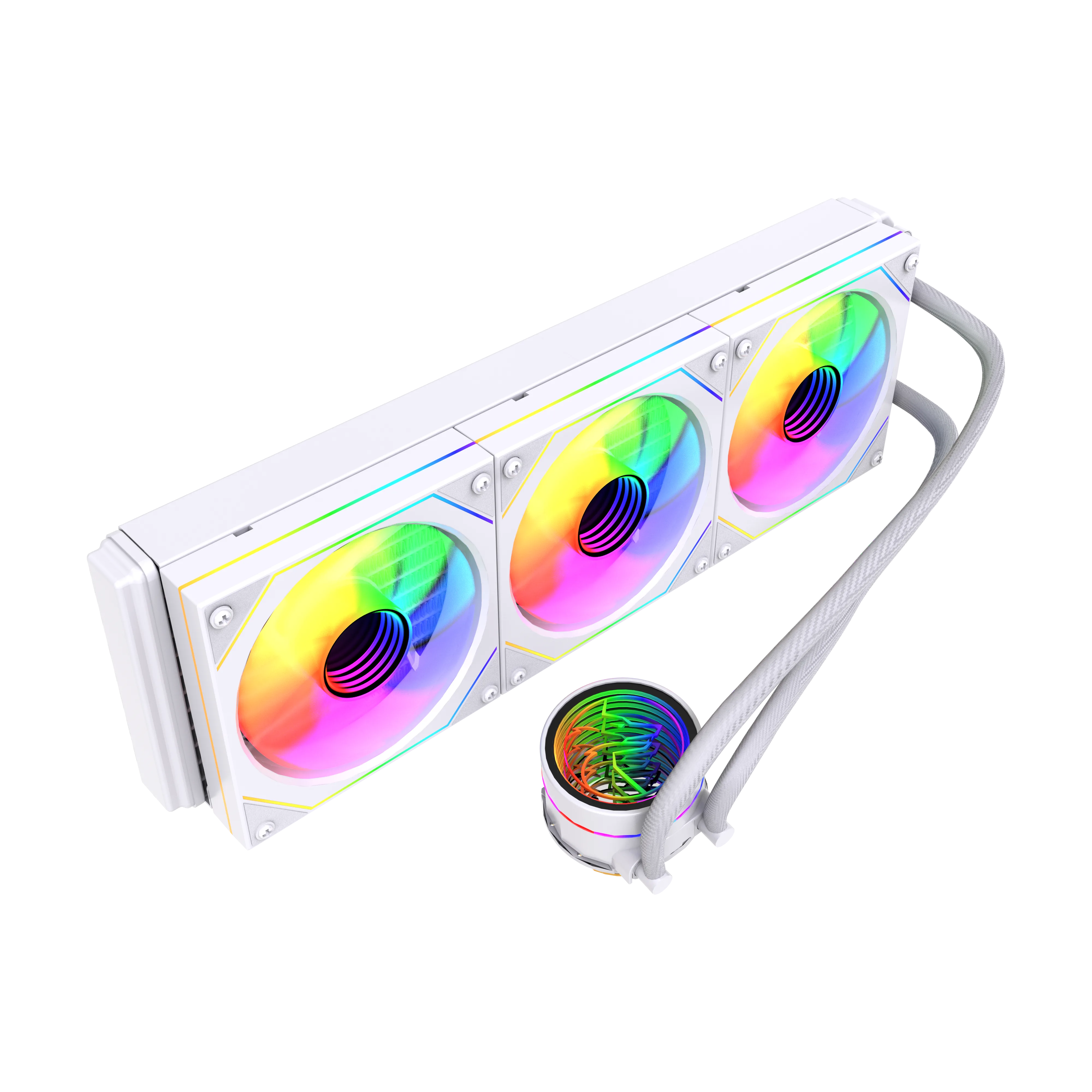 Gametech AHD360W Hydra 360mm Beyaz Argb Sıvı Soğutma Sistemi