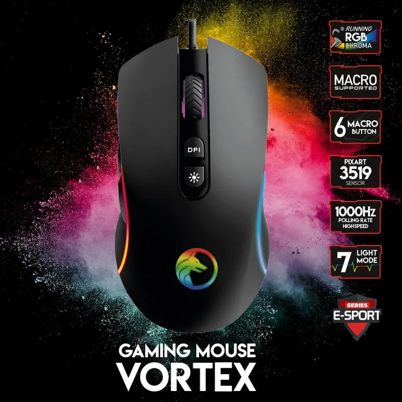 Gametech Vortex | 4.200Dpi-3519 Sensör Oyuncu Mouse